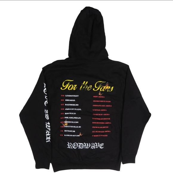 ROD WAVE Love Is War Black Hoodie - Picture 2 of 2